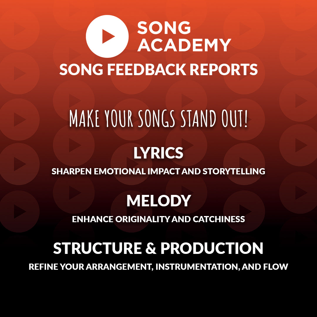 Video Course for Beginner Songwriters + Song Feedback Report