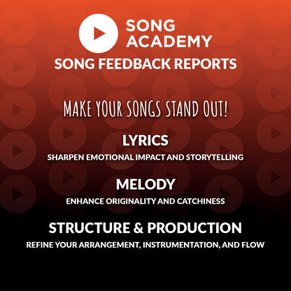 Video Course for Beginner Songwriters + Song Feedback Report